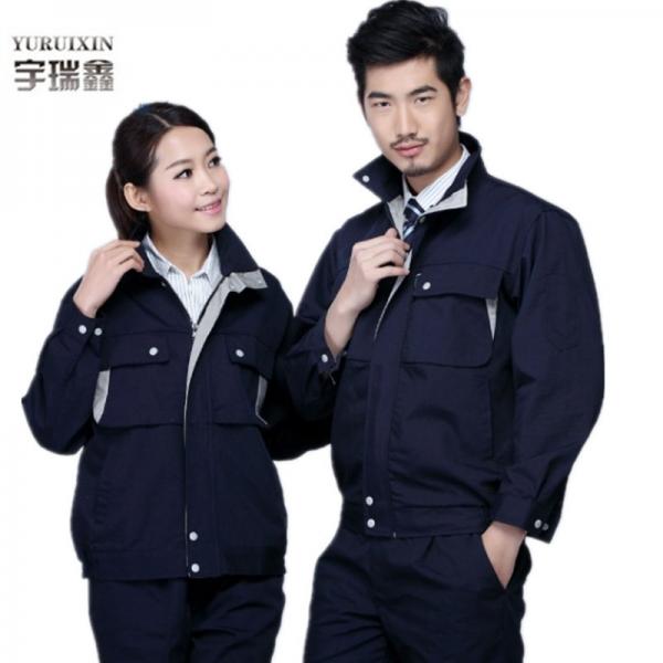 Unisex-labor-uniform-clothes-overalls-long-sleeve-suit-shirt-jacket-full-set-plus-size